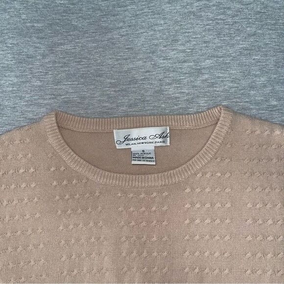 Jessica Ash Women's Acrylic Pullover Crewneck Sweater - Picture 3 of 5